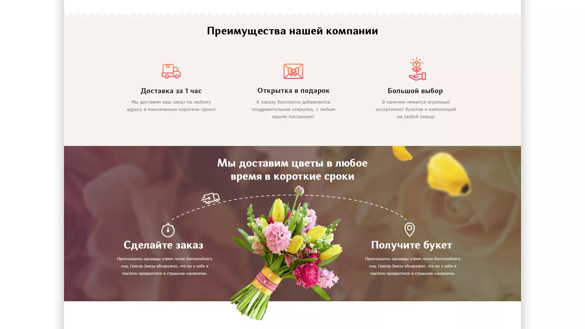 Создание интернет-магазина «Букет-онлайн» по цветам в Кинешме