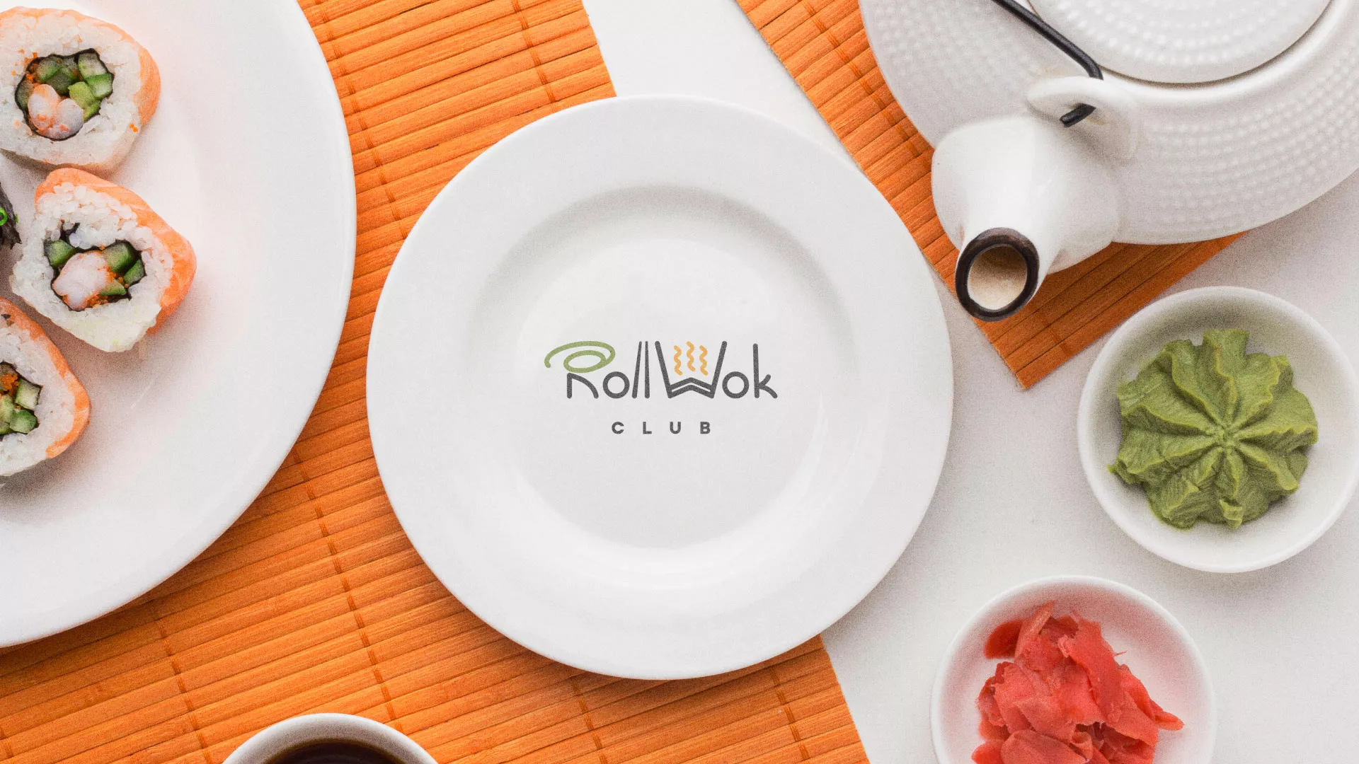 Разработка логотипа и фирменного стиля в Кинешме для суши-бара «Roll Wok Club» Разработка логотипа и фирменного стиля в Кинешме для суши-бара «Roll Wok Club»